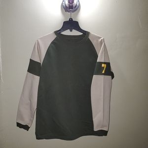 Boys Green and Beige 7 Sweatshirt